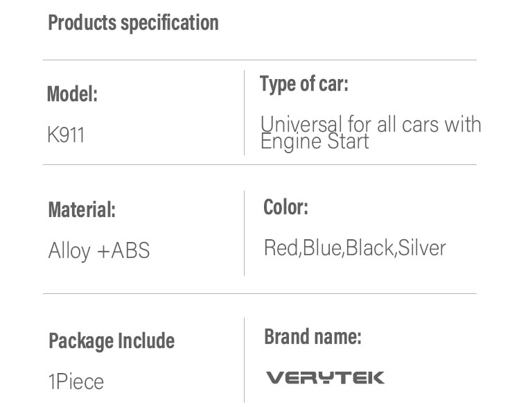 K911 LCD Smart Car Key 